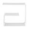 6 Pack: Honey Can Do White 3-Tier Floating Square Wall Shelf